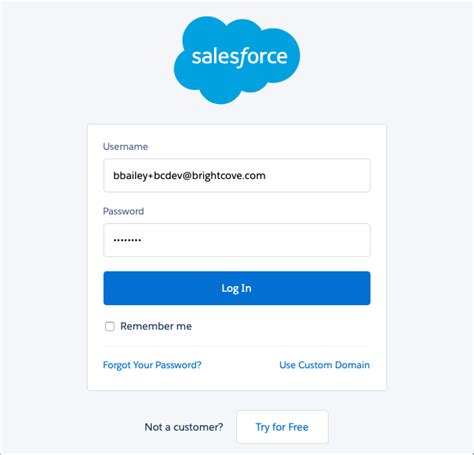 salesforce iniciar sesion